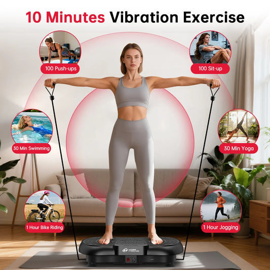Vibration Plate Fitness Machine Full Body Workout Trainer