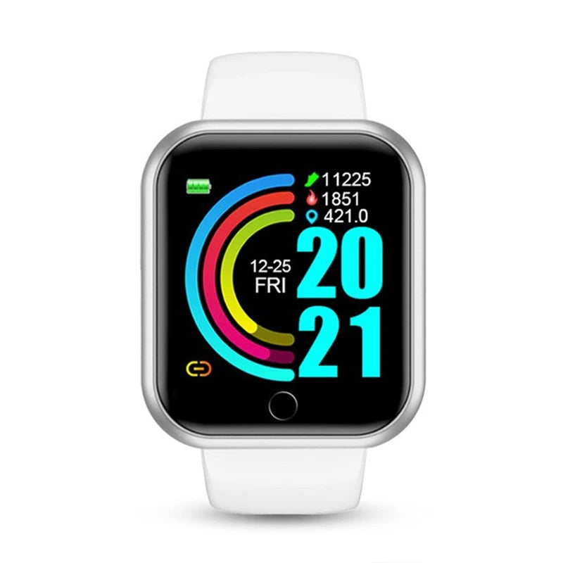 Smart Fitness Watch with Bluetooth Call & Health Tracking