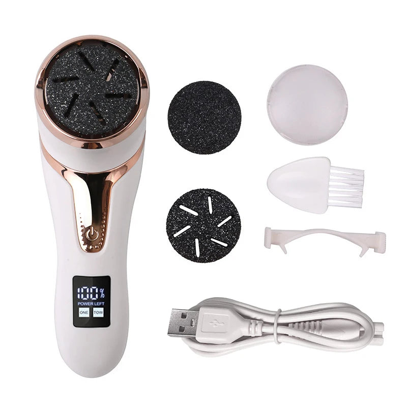 Electric Foot File Pedicure Tool for Smooth Heels & Feet Care