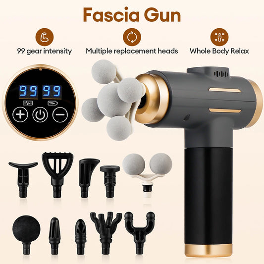 11-in-1 Electric Massage Gun 99 Speed Device