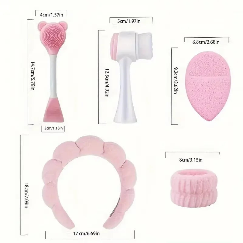 7-Piece Makeup & Face Wash Beauty Set for Daily Skincare