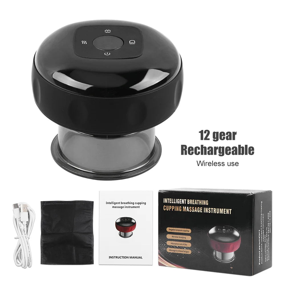 Electric Vacuum Cupping Massager 12 Levels