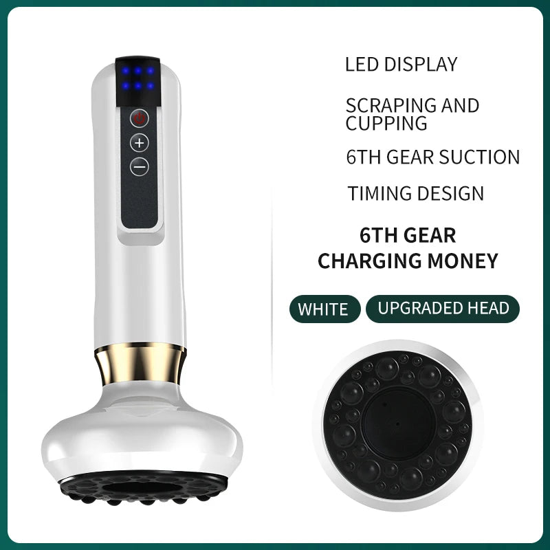 Smart Electric Vacuum Cupping Device Heat Modes