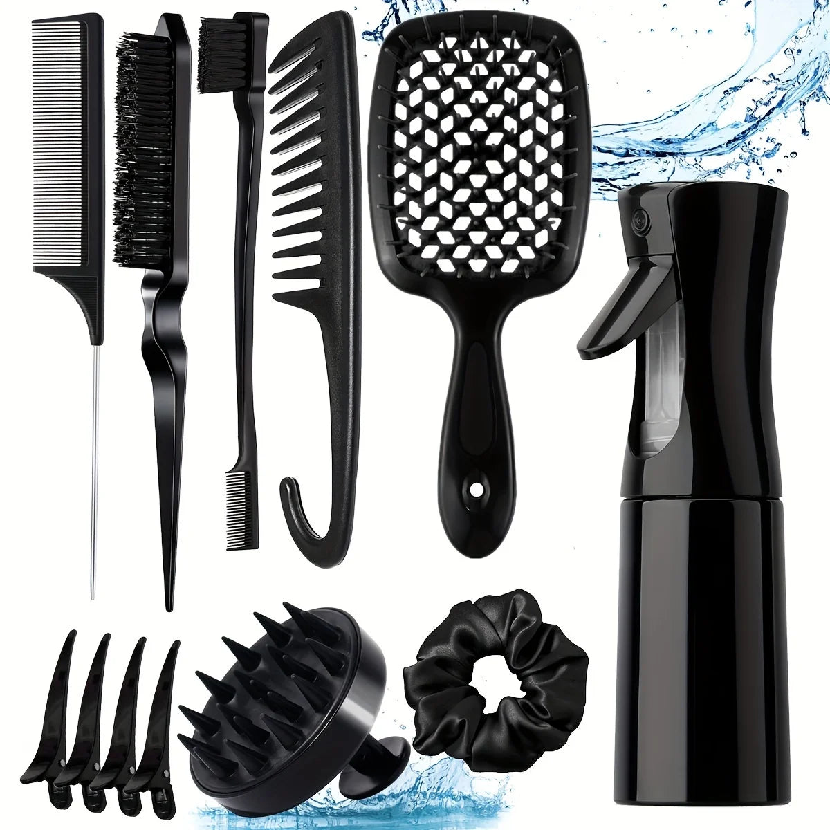 12-Piece Professional Hair Styling Comb Set