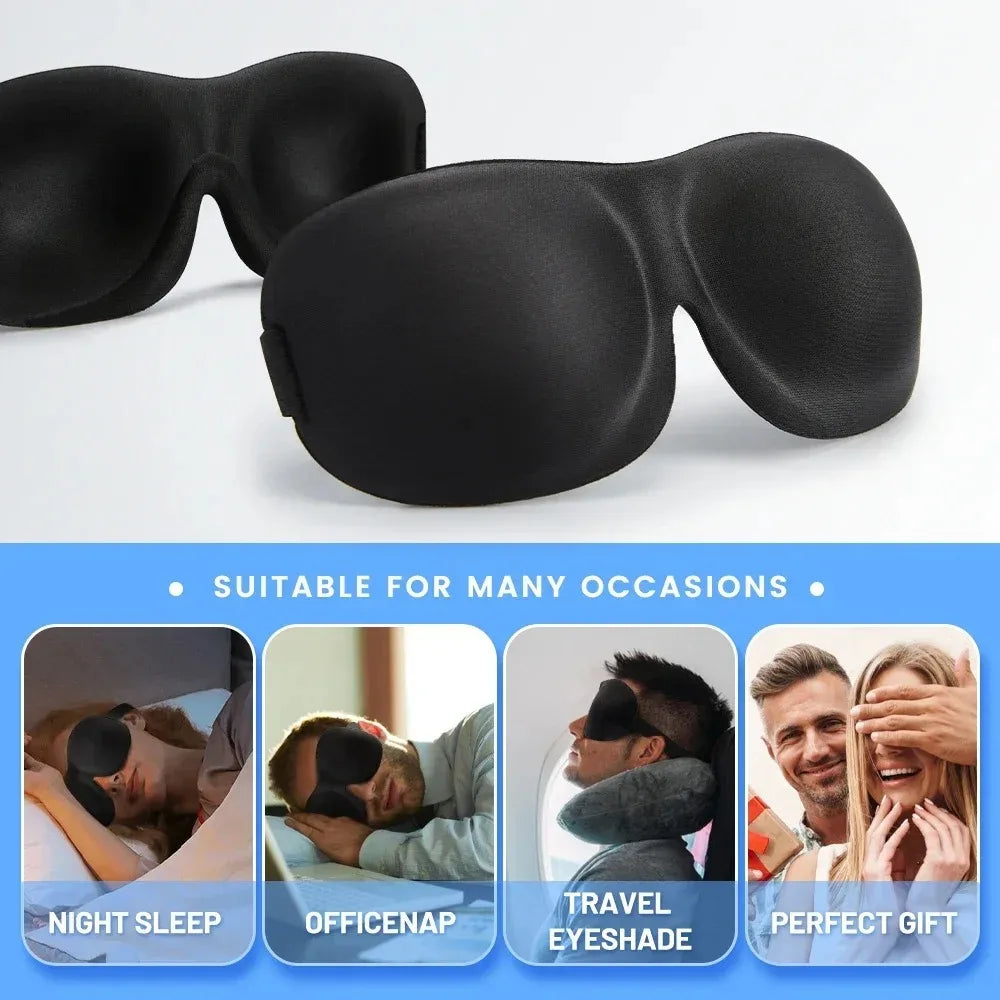 3D Memory Foam Sleep Mask Soft Travel Eye Cover