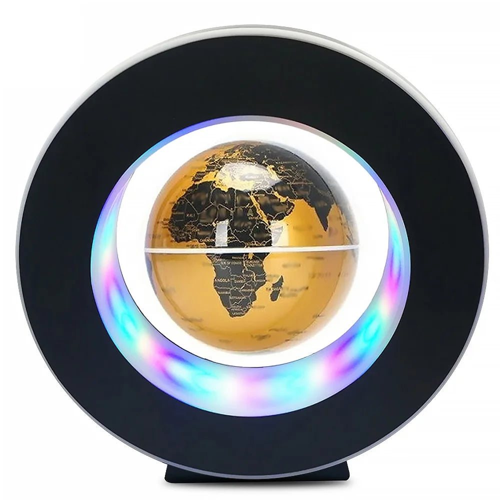 Floating Levitation Globe LED Lamp – Rotating Magnetic World Map