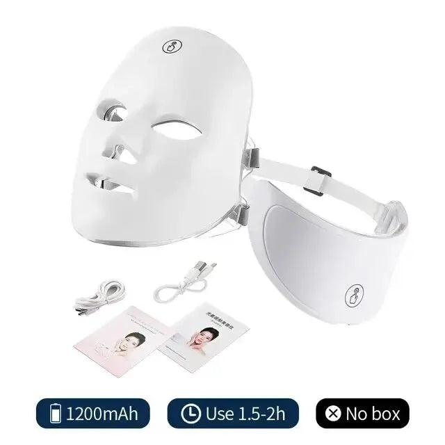 7-Color LED Facial & Neck Mask – Anti-Aging Light Therapy