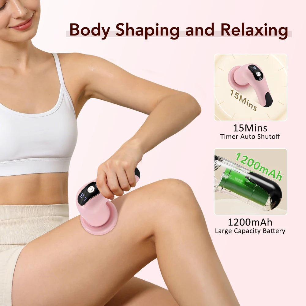 Wireless Body Massage Stick with 5 Massage Heads