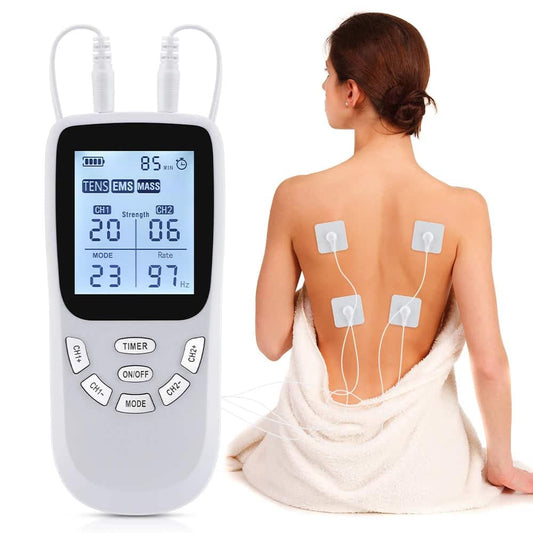 36 Mode TENS EMS Electric Massager with Pads Portable  Shop Online at TagsLinks UK 