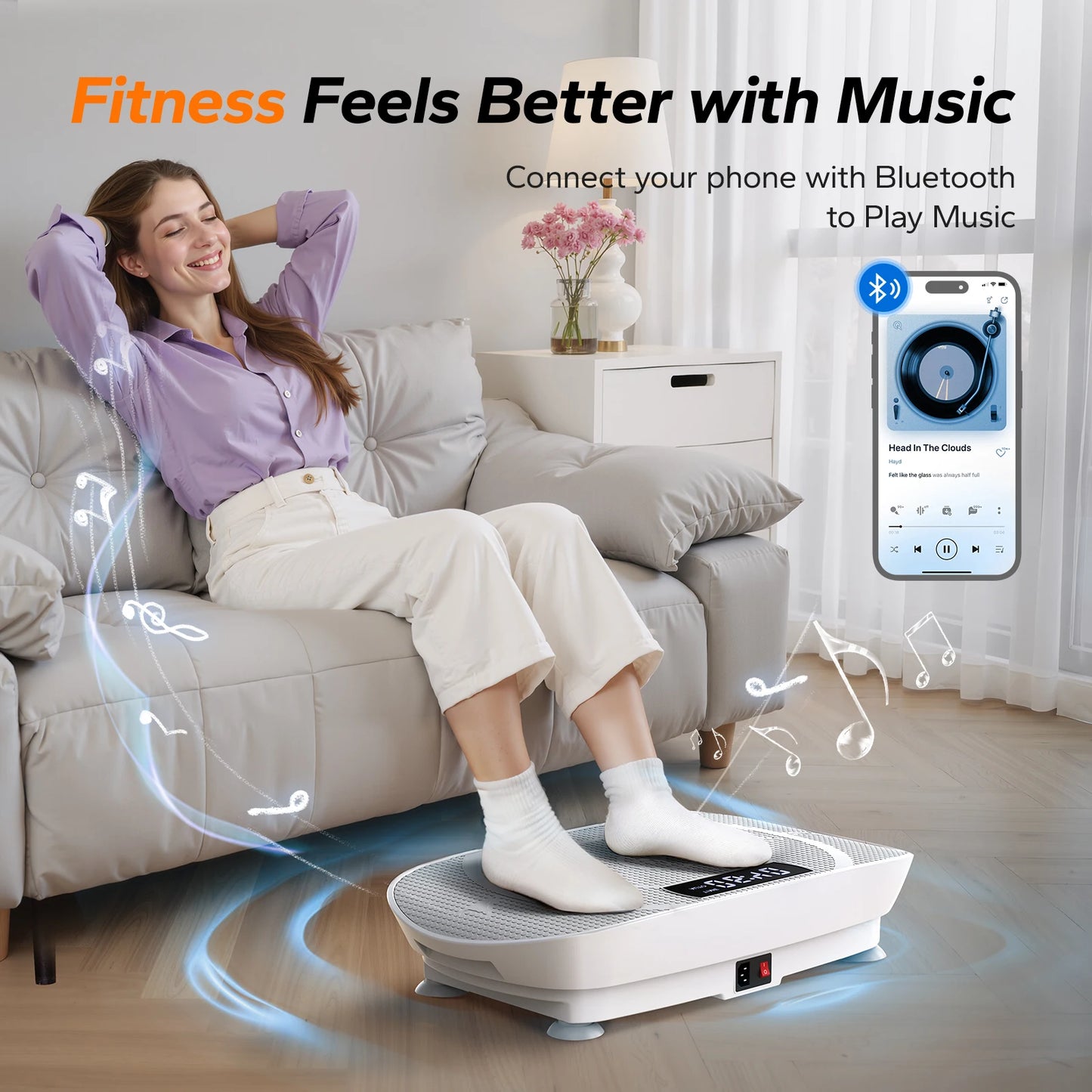 Vibration Plate Platform for Home Fitness Training