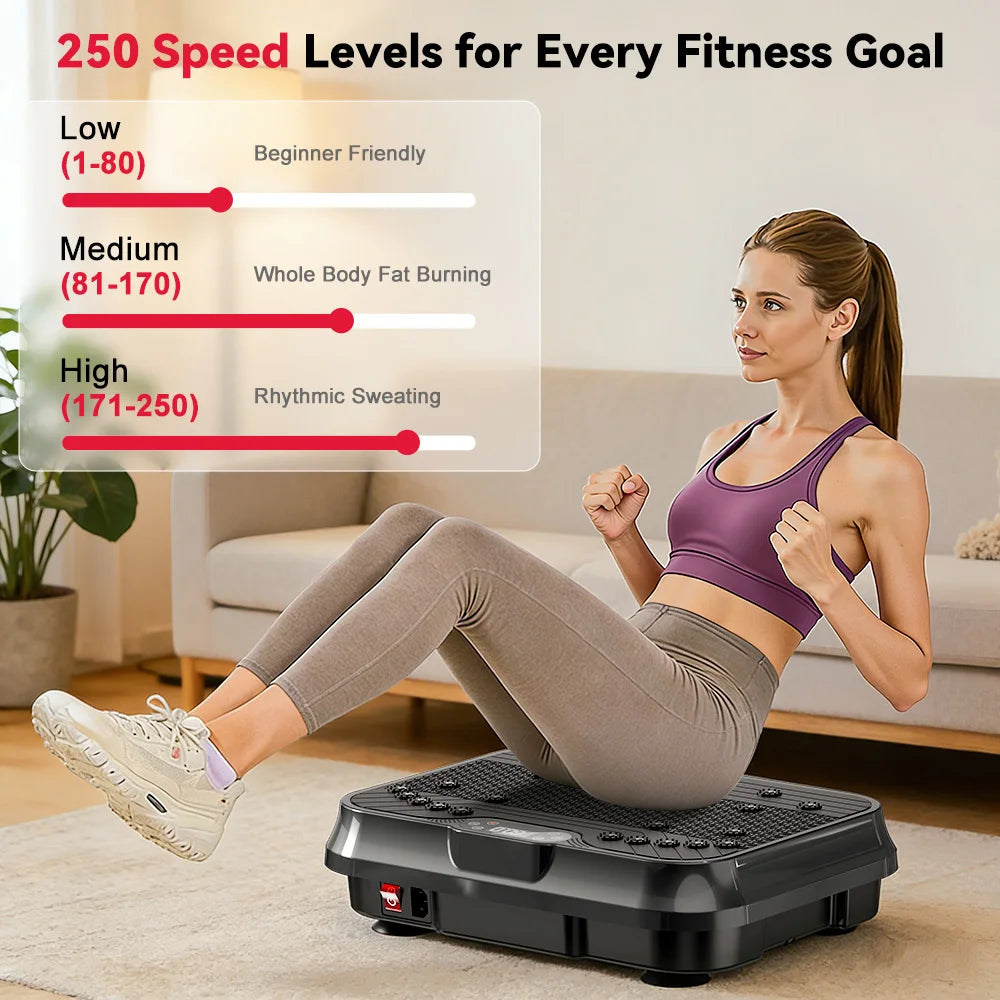 Vibration Plate Exercise Machine with 9 Programs