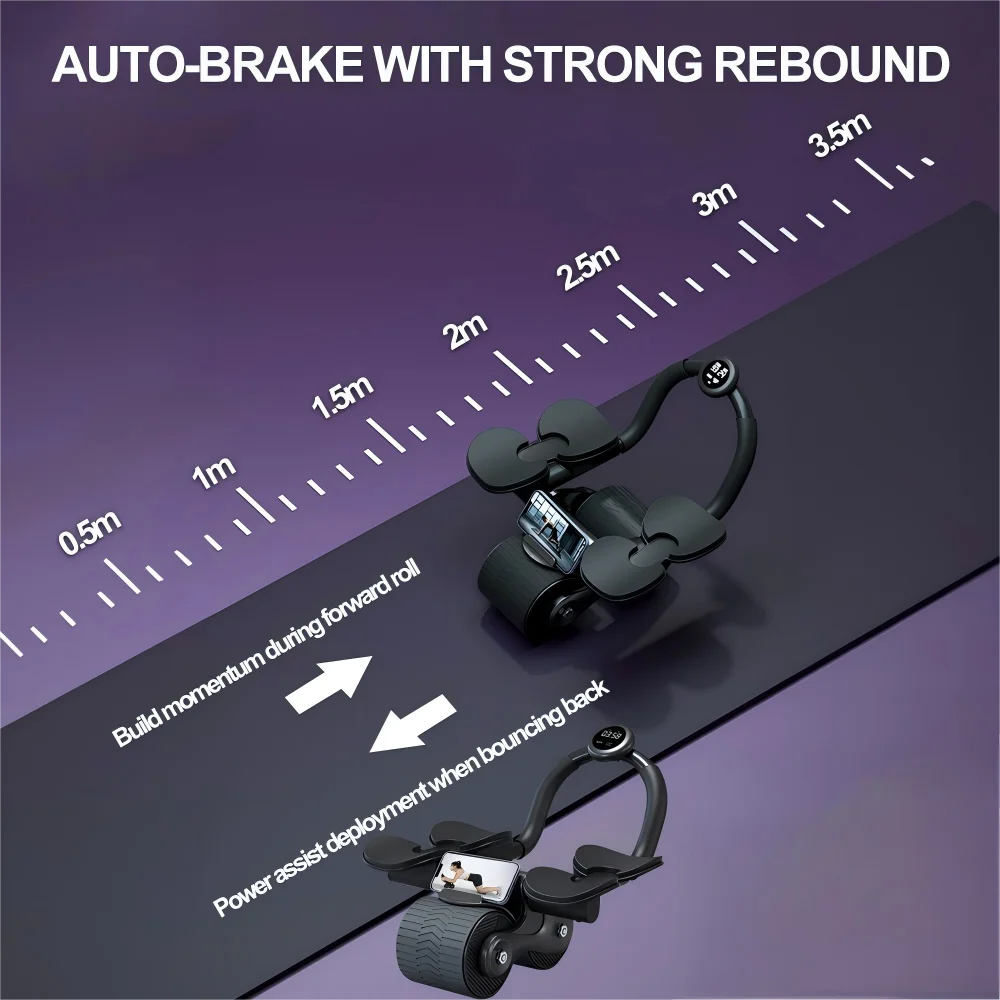 Automatic Rebound Ab Wheel