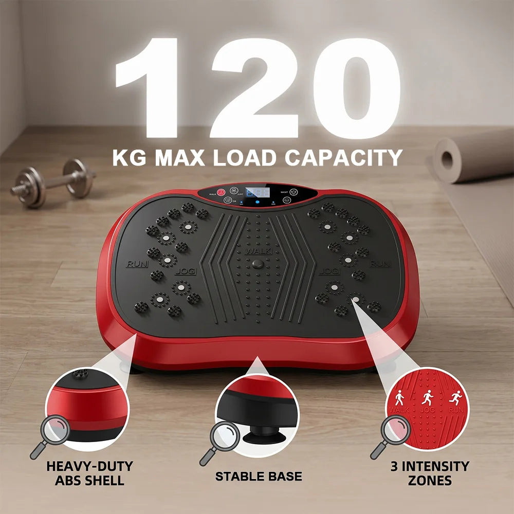 Whole Body Vibration Plate with Resistance Bands
