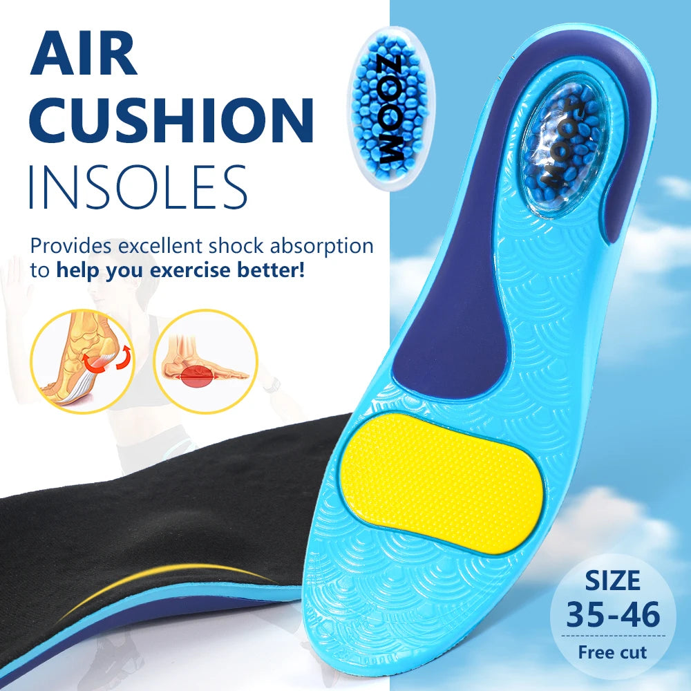 Arch Support Gel Insoles Air Cushion Shock Absorption Pads