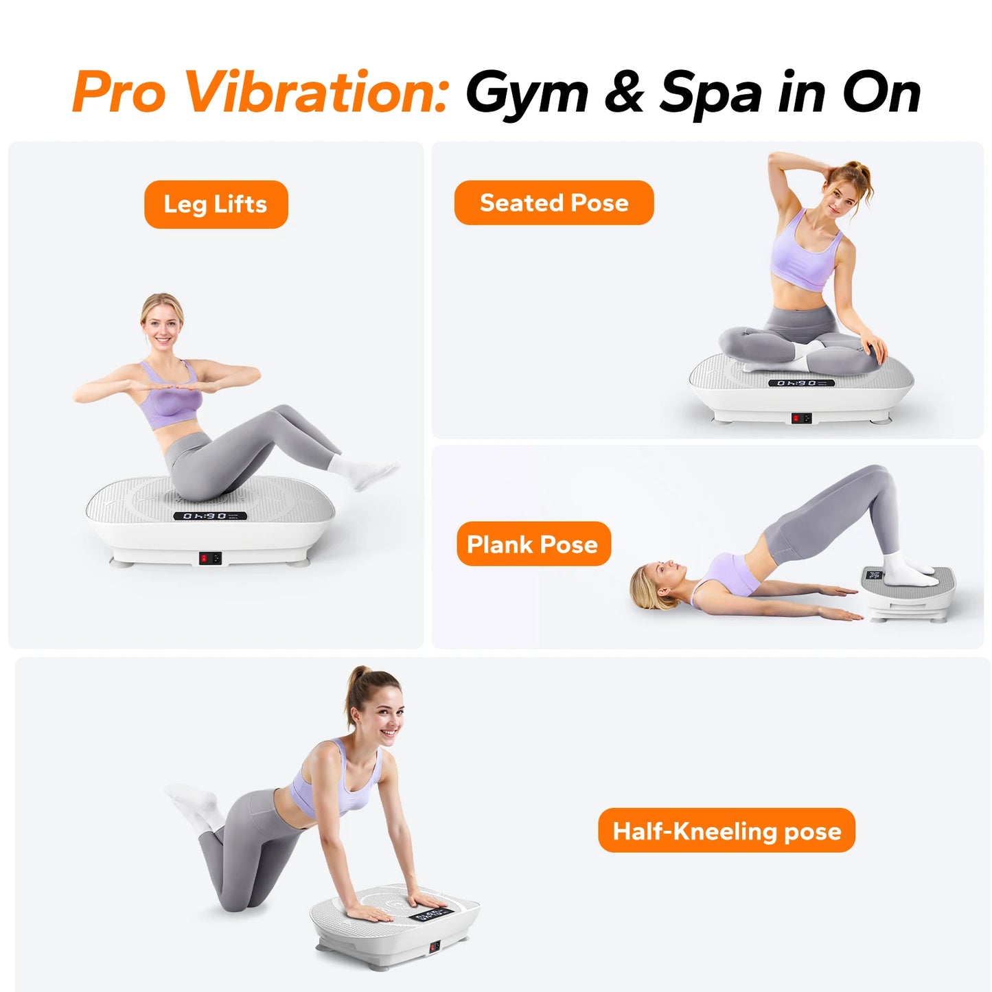 Vibration Plate Platform for Home Fitness Training