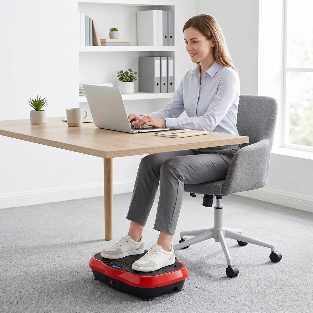 Whole Body Vibration Plate with Resistance Bands