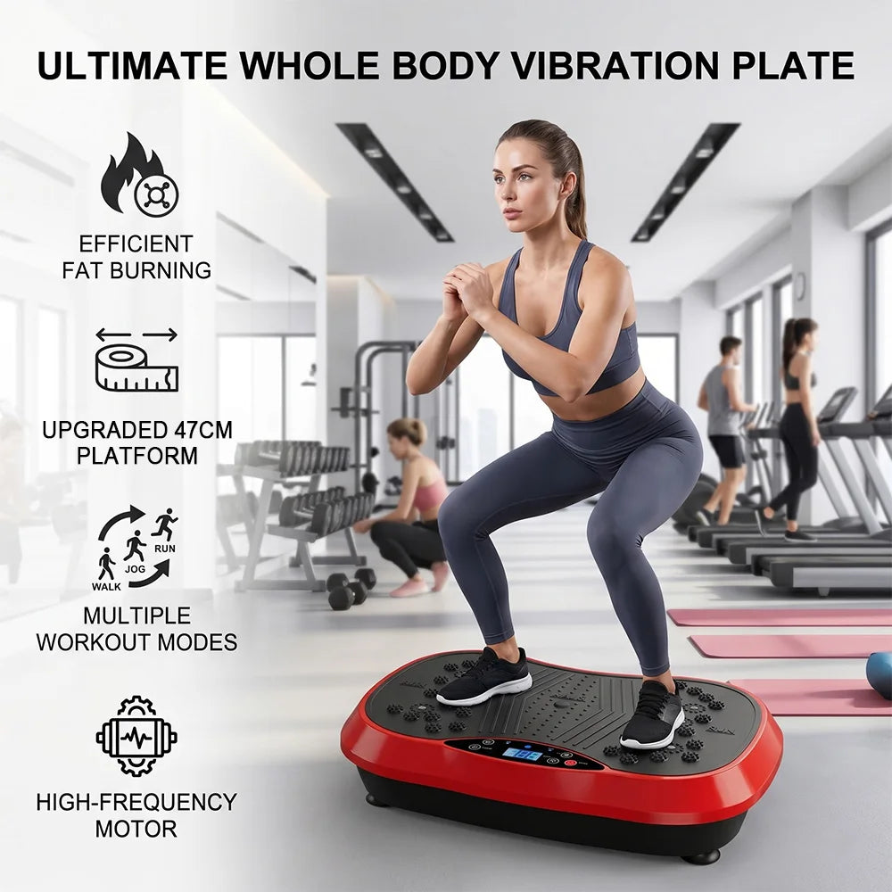 Whole Body Vibration Plate with Resistance Bands