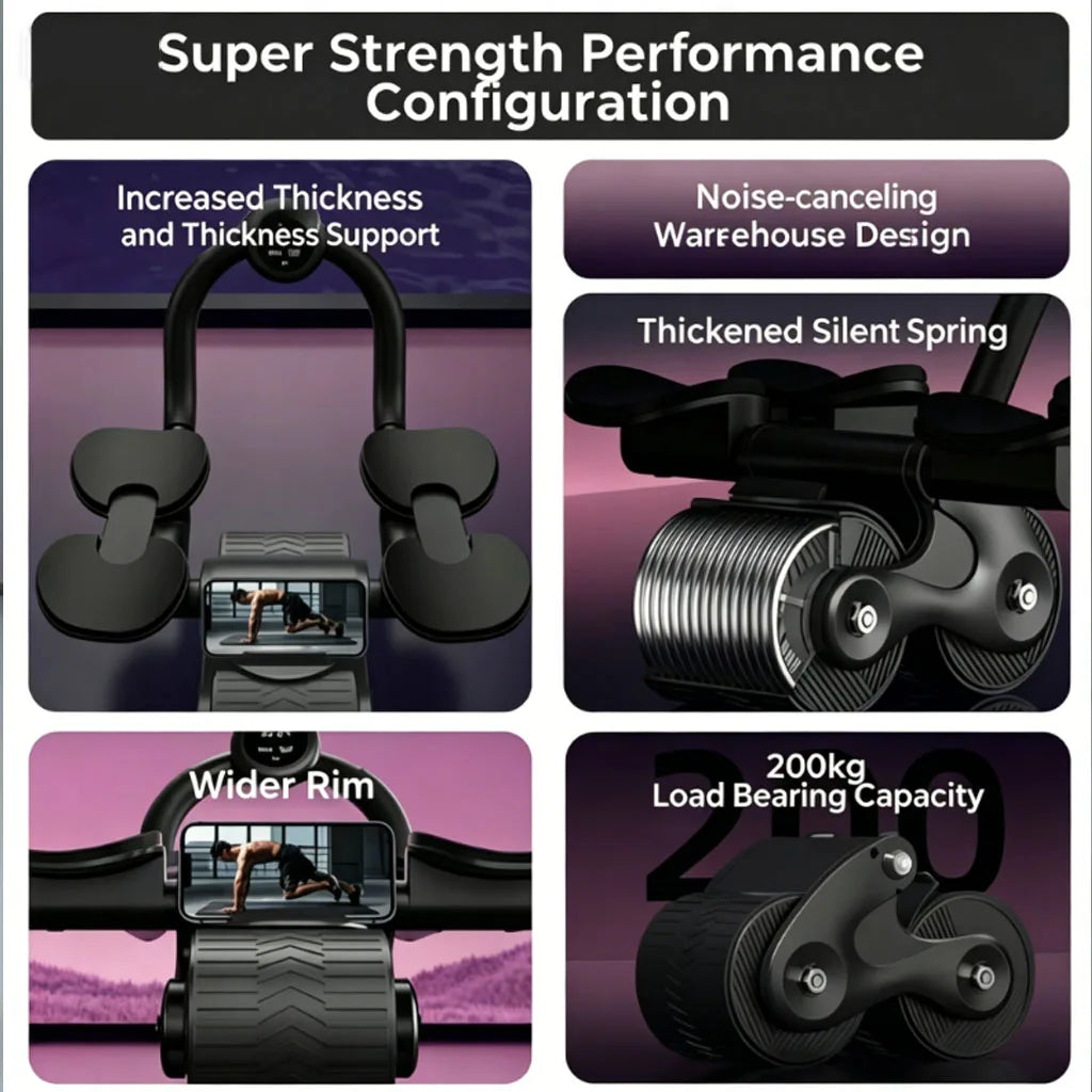 Automatic Rebound Ab Wheel