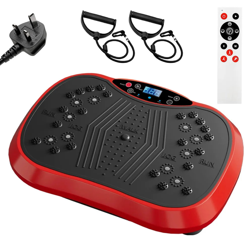 Whole Body Vibration Plate with Resistance Bands
