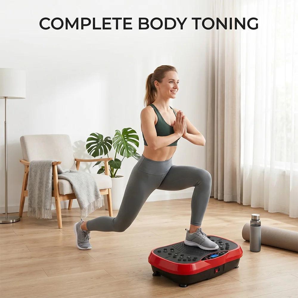 Whole Body Vibration Plate with Resistance Bands