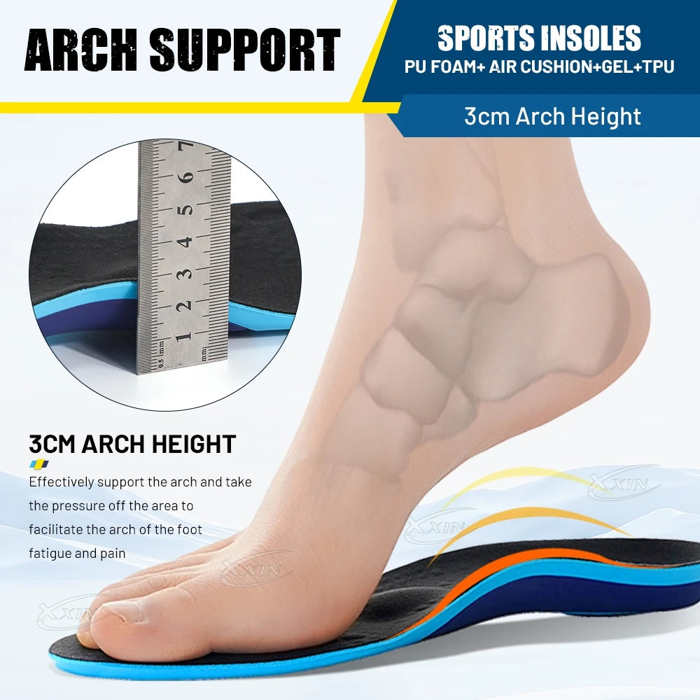 Arch Support Gel Insoles Air Cushion Shock Absorption Pads
