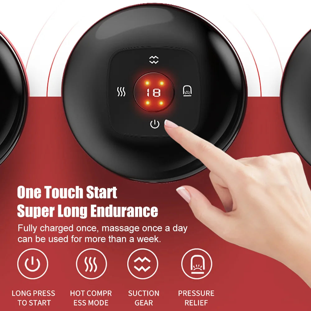 Electric Vacuum Cupping Massager 12 Levels