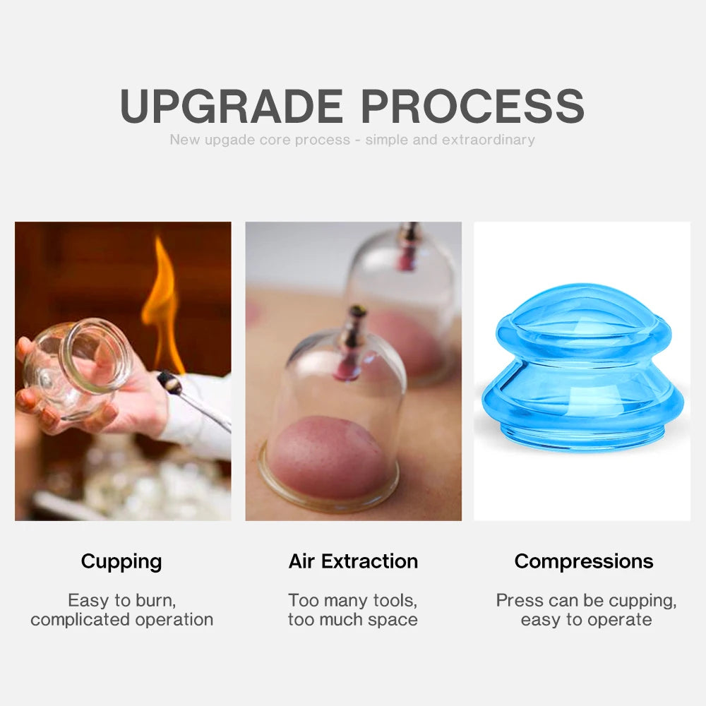 Silicone Vacuum Cupping Massage Cup Set