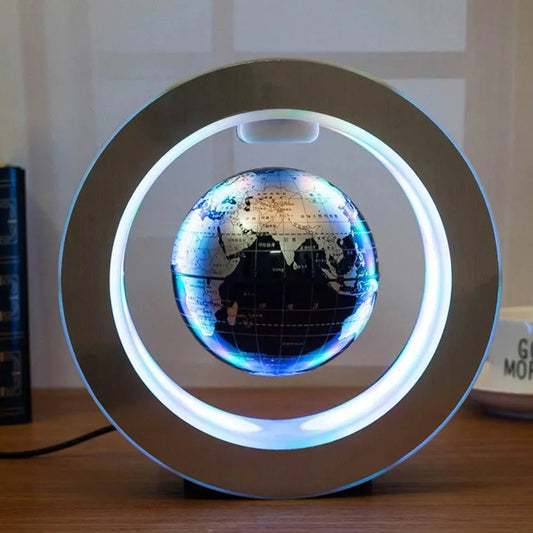 Floating Levitation Globe LED Lamp – Rotating Magnetic World Map
