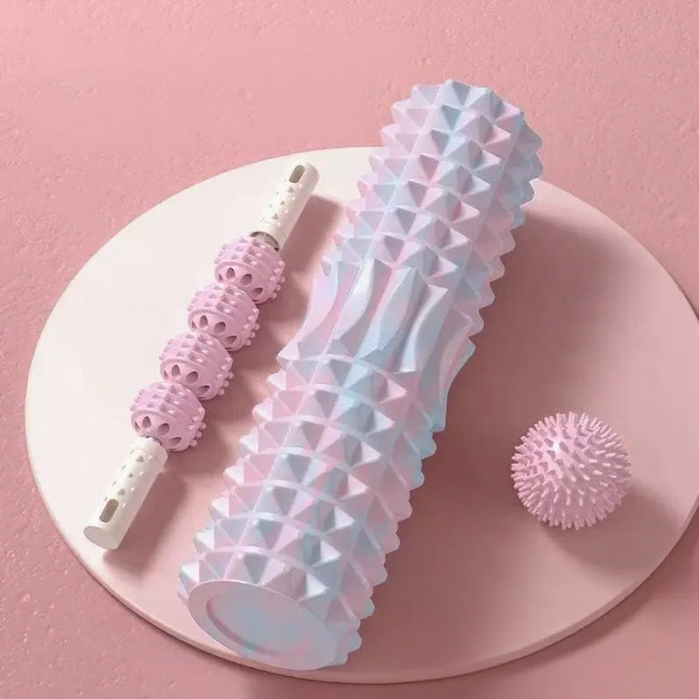 3-Piece Foam Roller & Massage Ball Fitness Set