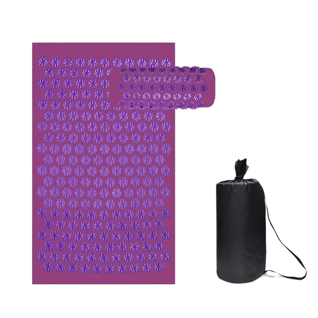Acupressure Style Yoga Mat with Cushion Spike Design