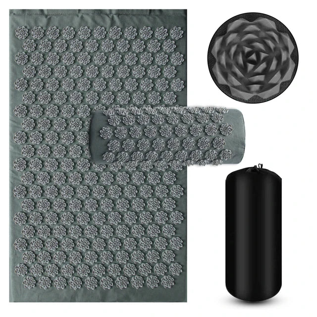 Acupressure Style Yoga Mat with Cushion Spike Design