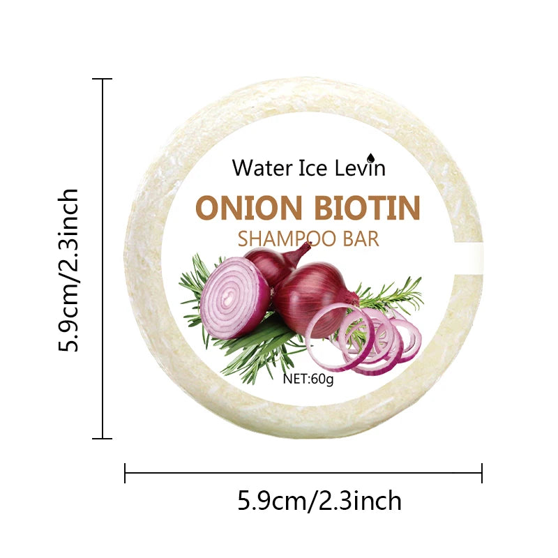 Onion and Biotin Shampoo Bar – Moisturising Hair Cleansing Soap