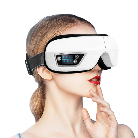 Electric Eye Massager Heat Vibration Bluetooth Device