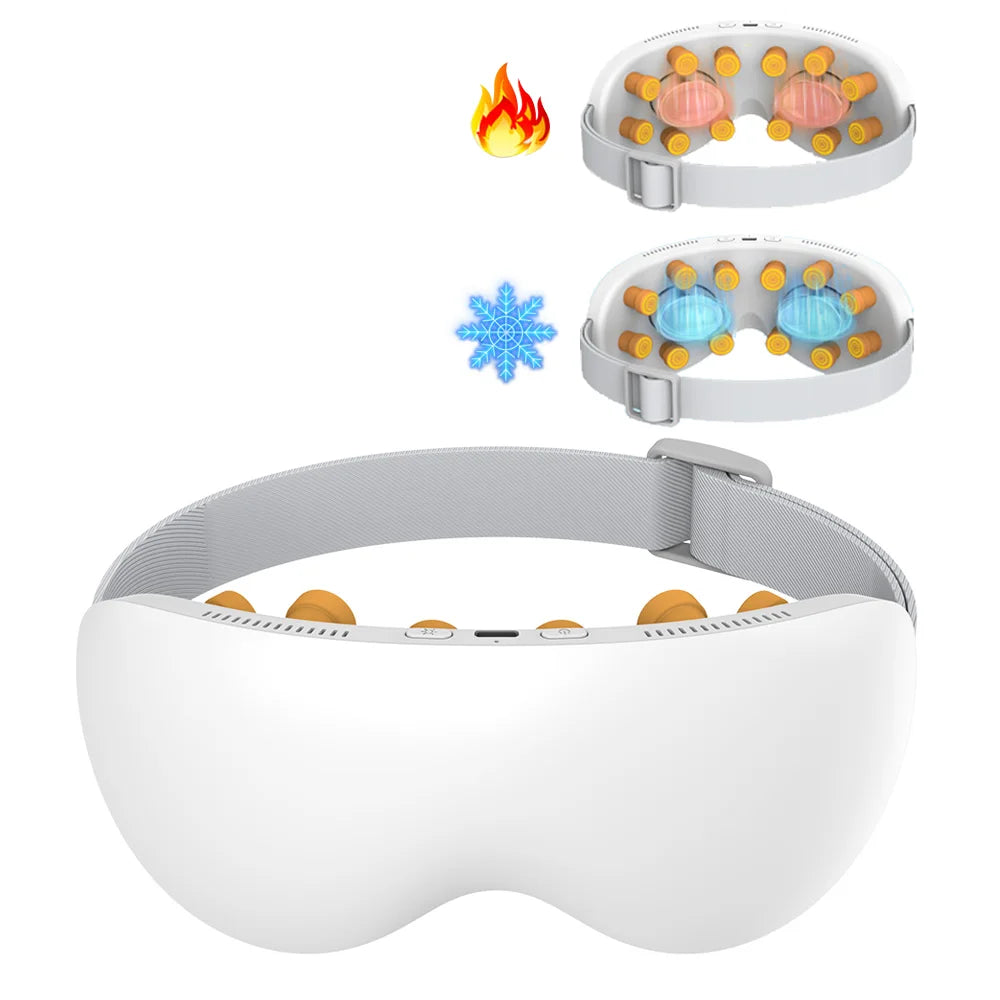 Rechargeable Heat & Cooling Eye Massager with Bluetooth Music