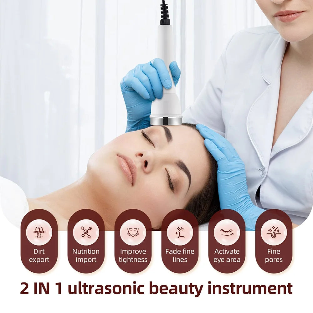 Ultrasonic Facial Beauty Device for Firming & Glow Routine