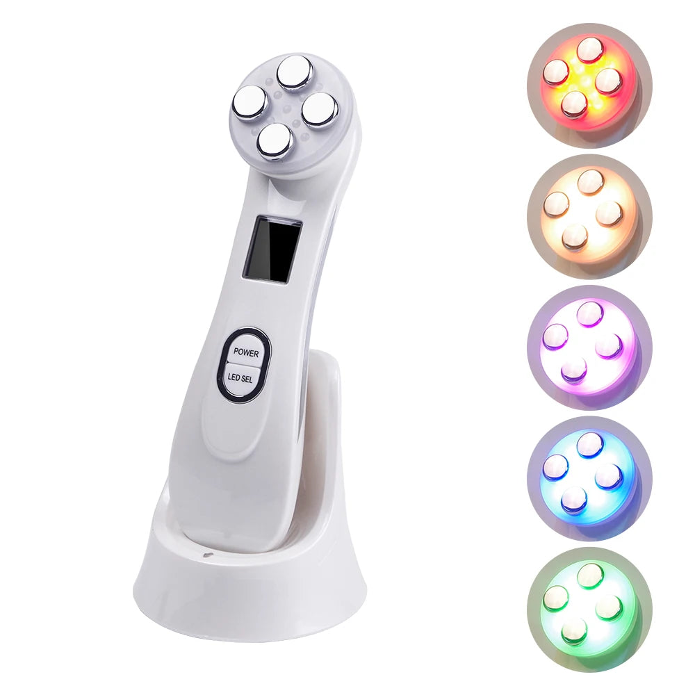 EMS Facial Beauty Device with LED Light