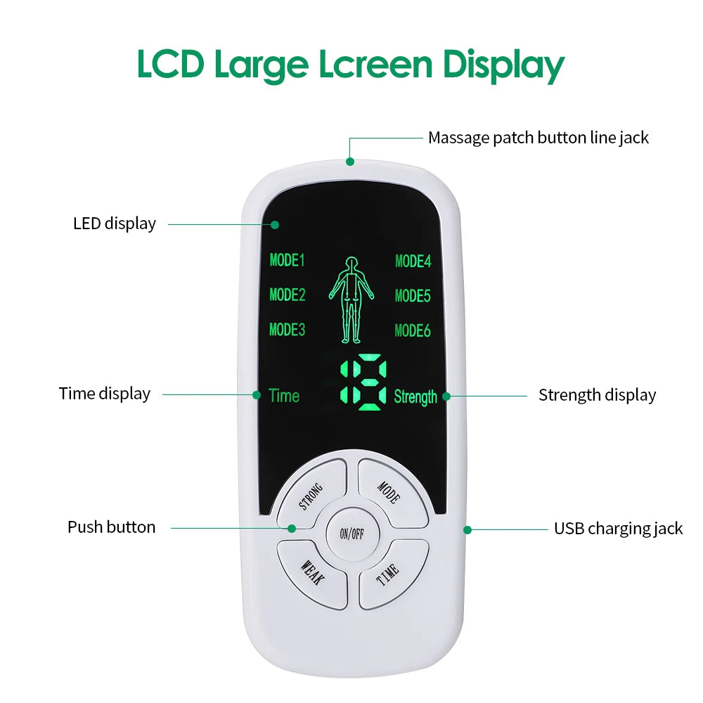 EMS Pulse Electric Massager Adjustable Mode Device