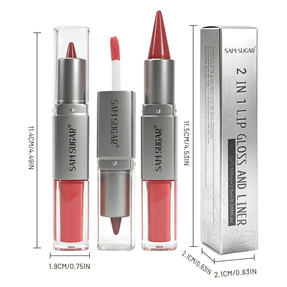 2-in-1 Lip Liner & Lip Gloss Duo
