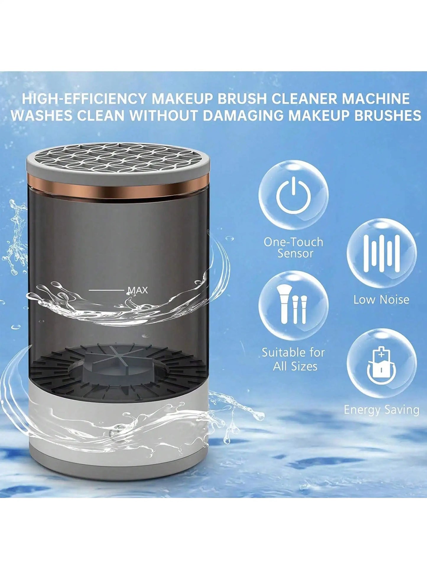 Electric Makeup Brush Cleaner Portable Beauty Tool Machine