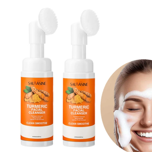 Turmeric Facial Cleanser Foam with Brush