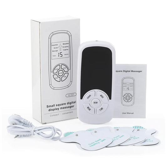 EMS Pulse Electric Massager with Pads Portable Device