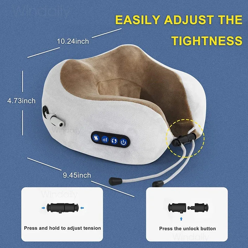 Electric Neck Massager with Heat & Vibration