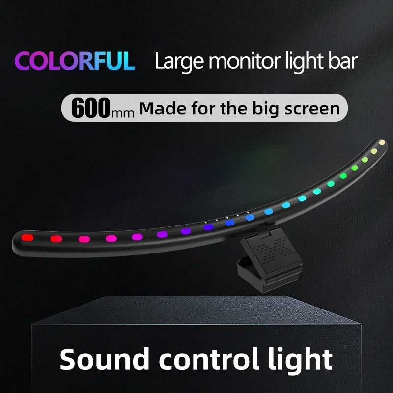 LED Monitor Light Bar with Stepless Dimming & RGB Backlight
