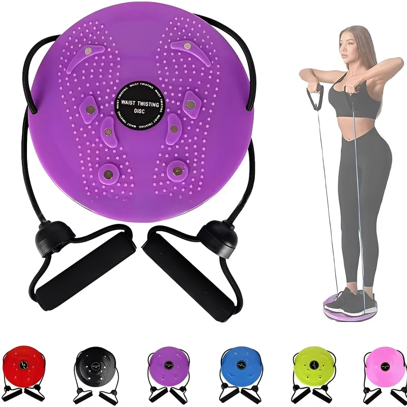 Waist Twisting Balance Disc with Resistance Rope
