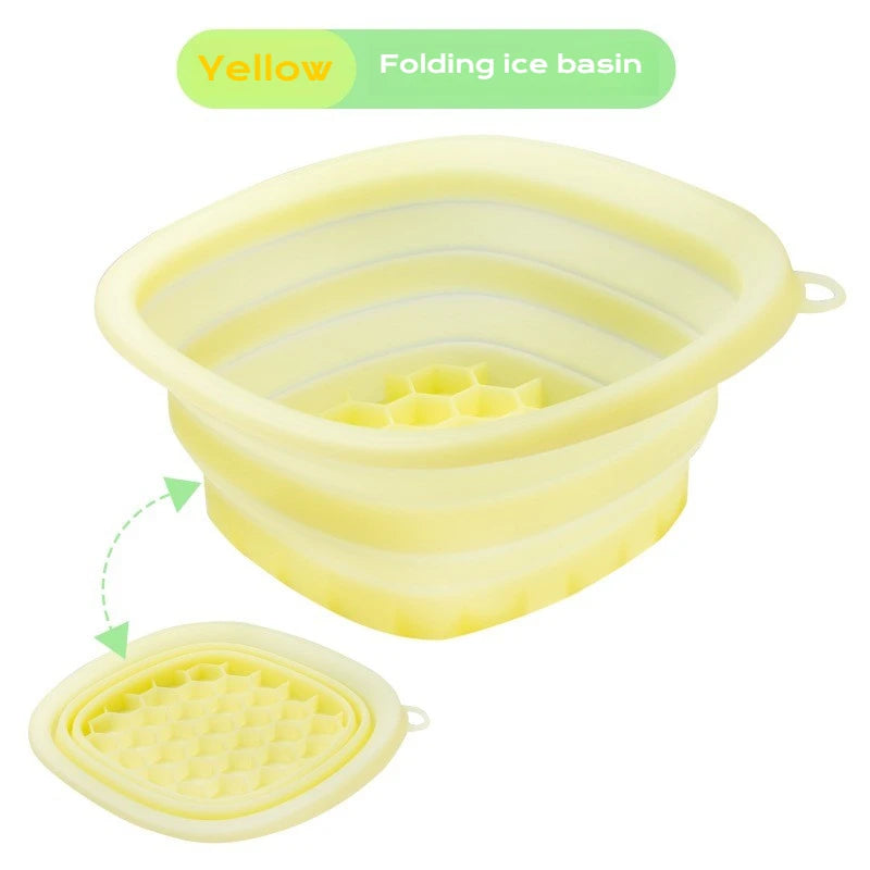 Collapsible Silicone Face Ice Bowl Beauty Tool Travel Size