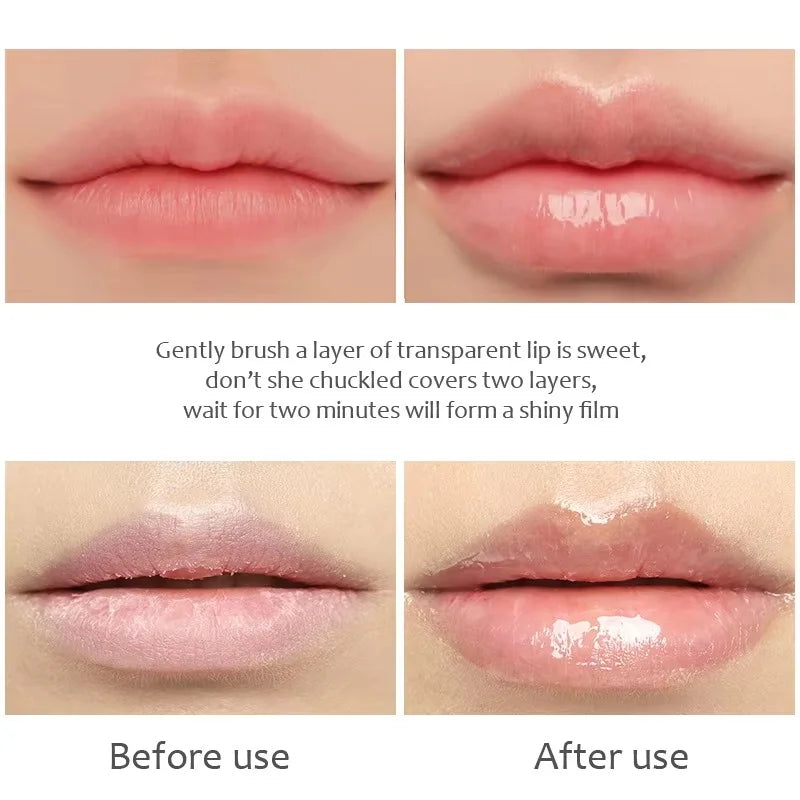 Hyaluronic Acid Lip Oil Serum for Glossy Hydrated Lips