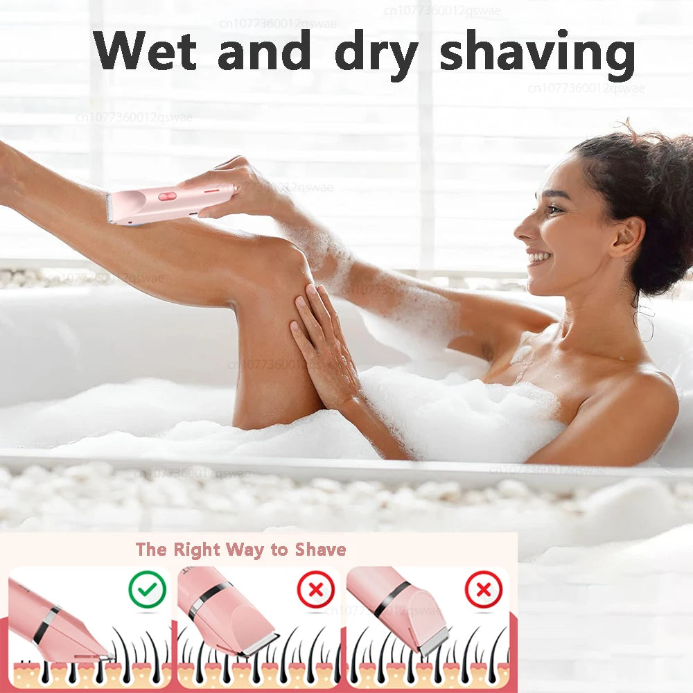 Electric Women's Dual Head Shaver & Hair Trimmer