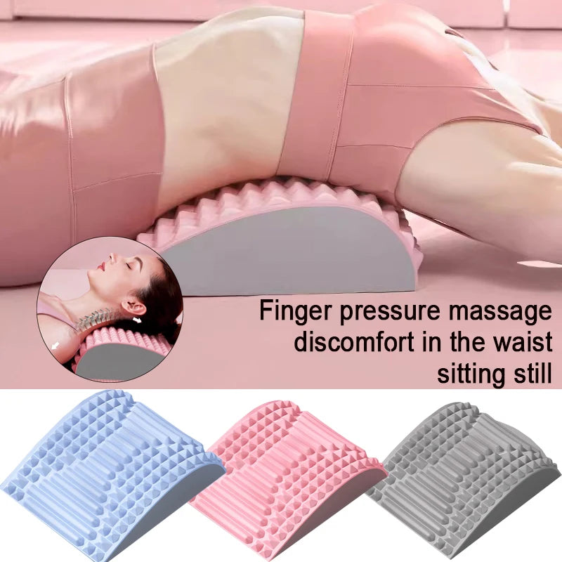 Adjustable Back Stretcher & Neck Support Pillow