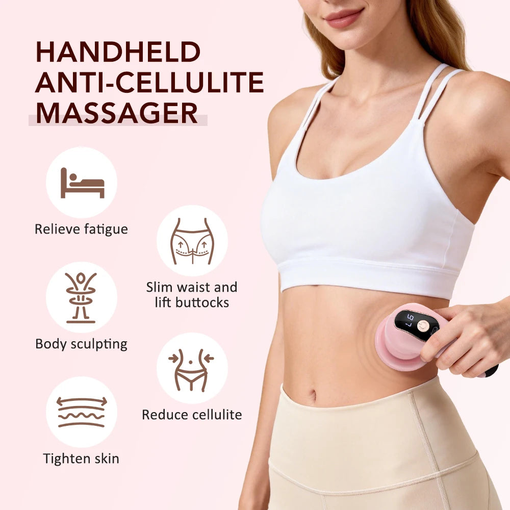 Wireless Body Massage Stick with 5 Massage Heads