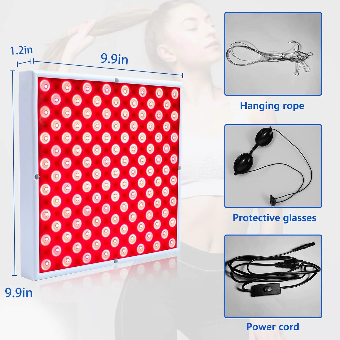 Red LED Phototherapy Panel 660nm & 850nm Home Lamp